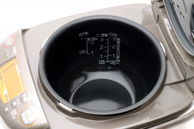 炊飯器開ける